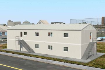 332 m² Prefabrykowana stołówka