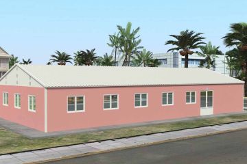 170 m² Prefabrykowana stołówka