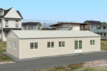 98 m² Prefabrykowana stołówka
